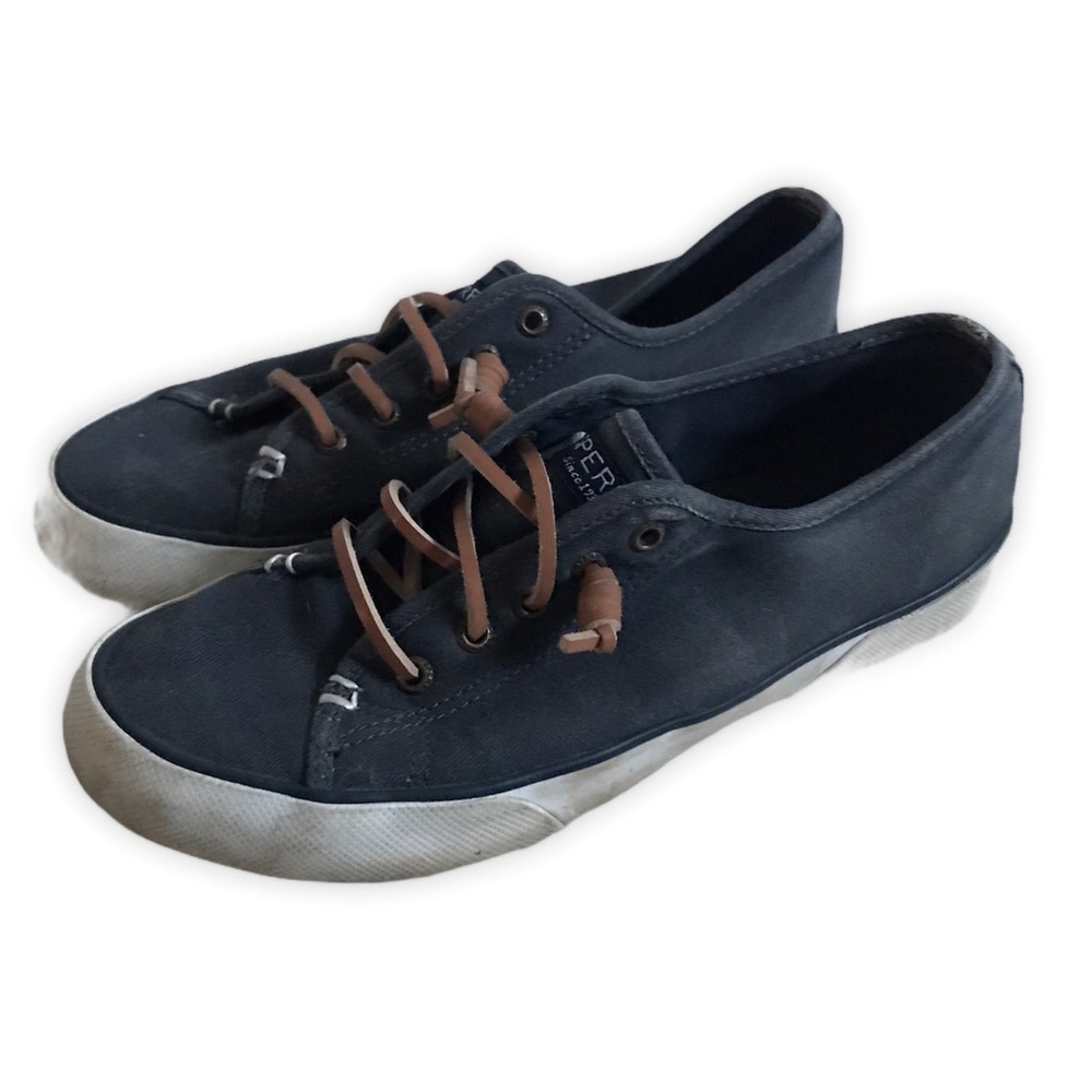 Sperry Pier Wave Slip On Canvas Memory Foam Shoe - Picture 2 of 8